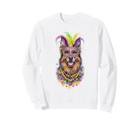 Mardi Gras Belgian Tervuren Dog Felpa