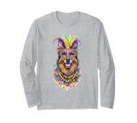 Mardi Gras Belgian Tervuren Dog Maglia a Manica