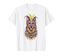 Mardi Gras Belgian Tervuren Dog Maglietta
