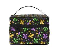 Mardi Gras Carnival4 Trousse per trucchi, graziose borse per cosmetici da donna, borsa da toeletta, grande borsa organizer da viaggio per il trucco
