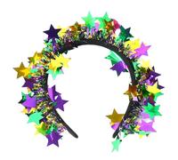 Mardi Gras Fascia Tinsel Ghirlanda Flapper Copricapo Festa in maschera Oversize Tinsel Fascia