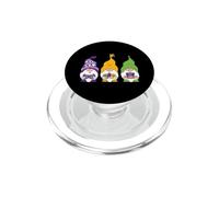Mardi Gras Gnomes Maschera Con Gnomi Amore Mardi Gras Funny Gnome PopSockets PopGrip per MagSafe