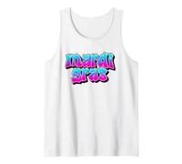 Mardi Gras Graffiti Blu Rosa New Orleans Mobile Alabama Canotta