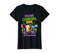 Mardi Gras Im His Carnival Side Matching Coppia Design Maglietta