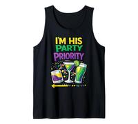 Mardi Gras Im His Party Priority Matching Couple Design Canotta
