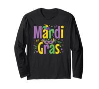 Mardi Gras in Stile New Orleans Maglia a Manica