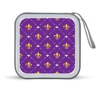 Mardi Gras Pattern Funny CD Case Holder Organizer 40 Capacità DVD Collection Storage Bag Portafoglio per Auto Casa Viaggio
