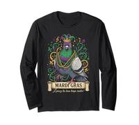 Mardi Gras Pigeon Laissez Les Bons Temps Rouler Parade Maglia a Manica