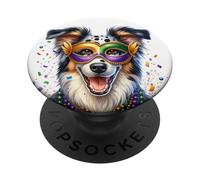 Mardi Gras Rafeiro do Alentejo Cane PopSockets PopGrip Adesivo
