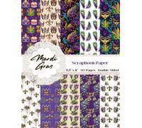 Mardi Gras Scrapbook Paper: Carnival Themed Scrapbooking Paper | 8.5" x 11" 20 Double-Sided Sheets for Journaling, Junk Journals, Decoupage, Collage ... Crafts, and More | Carnival Pattern Paper