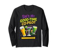 Mardi Gras Shes My Good Time Pilot Matching Coppia Design Maglia a Manica