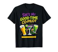Mardi Gras Shes My Good Time Pilot Matching Coppia Design Maglietta