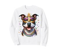 Mardi Gras Staffordshire Bull Terrier Felpa