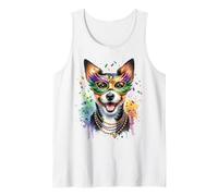 Mardi Gras Teddy Roosevelt Terrier Canotta