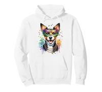 Mardi Gras Teddy Roosevelt Terrier Felpa con Cappuccio
