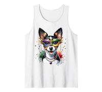 Mardi Gras Toy Fox Terrier Canotta
