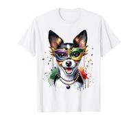 Mardi Gras Toy Fox Terrier Maglietta