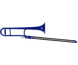 MardiBrass Jazz Trombone Plastica in Tenore Bb/Sib con Bocchino e Borsa Blu 12mm