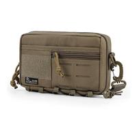 Mardingtop Molle, borsa organizer universale EDC con inserto rimovibile e tracolla per attrezzature tattiche, corsa, ciclismo, campeggio e attività all'aperto, cachi, 20.5 x 12 x 5.5 cm