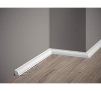 Mardom Decor | MD001P | Battiscopa Premium | laccato bianco | 200 x 2,1 x 2,1 cm