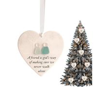 Mare A Forma Di Cuore - Ornamento In Ceramica Fatti A Mano | Regalo Di Amicizia Senza Per Il Migliore Amico | Decorazione Di Impiccagni Arte In, Accento Murale Di Cuori Degli Alberi Di