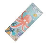 mare animale barriera corallina stampato non tossico yoga mat chimico libero Per yoga caldo, gomma naturale antiscivolo, con Yoga borsa copertura tapete para ejercicio 71x26 pollici