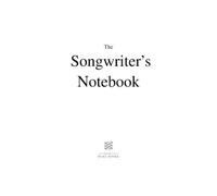 Mare Books The Songwriter's Notebook (Tascabile)