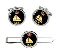 Mare Cadetti SCC Gommone Distintivo Gemelli E Fermacravatta Set