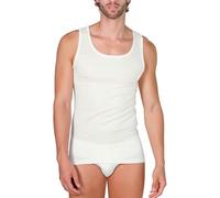 MaRe - Canottiera da uomo in misto cotone e lana di prima qualità Orgogliosamente Made in Italy - Bianco - L