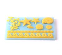 Mare Corallo Fondente Torta Decorazioni Stampo IN Silicone - Confezione Di 10