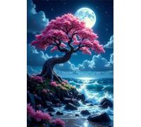 Mare dell'albero della luna - Puzzle 2000 Pezzi - puzzle Fai da te 100x70 cm,Intrattenimento Creativo - Puzzles Per Adulti E Tutta La Famiglie
