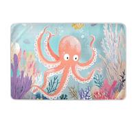 Mare di animali che si nascondono nella barriera corallina per bambini impermeabili lavabili per vasino fodere per letti antiscivolo per bambini adulti animali domestici, 132 cm L x 86 cm L