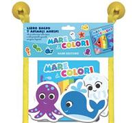 Mare di colori. Libri bagno. Ediz. illustrata. Con 7 sagome di animali
