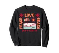 Mare di Cortez - Peace Love Beach Felpa