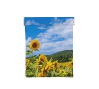 Mare Di Girasole E Cielo Blu Nuvole Bianche, Spremere il portafoglio superiore da donna Borsa portaoggetti Piccola portamonete Portamonete