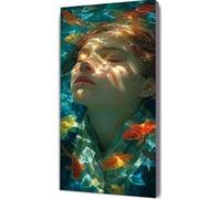 Mare Diamond Painting Donna Diamond Painting Kit Completo, 5D Diamantini Crystal Art Quadri con Perline Hobby Creativi Adulti Pittura Diamante Per La Decorazione Della Parete Di Casa 70x140cm pz1-27l