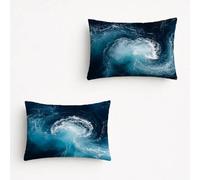 Mare Federe Cuscini Divano 50 x 70 cm 2 Pack, Federe Cuscino Letto Paesaggio, Soprammobili Moderni Federe Cuscini Divano 70x50 con Cerniera invisibile per Regalo Donna Decorazioni Casa YCBZ-0489