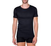MaRe Maglia Uomo Mezza Manica Girocollo Cotone Felpato Termica Calda Resistente Made in Italy Art. 485 (IT, Testo, L, Regular, Regular, Nero)