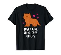 Mare Otter Ragazza Solo Una Ragazza Che Ama Otter Maglietta