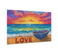 Mare Puzzle 1000 Pezzi Adulti, 5D DIY Puzzle Amore Pattern Design con Confezione Regalo per Regalo Donna, Attività Famiglie Impegnative Principianti per Home Wall Bedroom Decor 75 x 50 cm -416Y