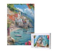Mare Puzzle 5000 Pezzi,Puzzle Piccola città Pattern Design con Confezione Regalo,DIY Puzzles in Legno,Dimensione Di 105x156cm,Regalo Adulti Lntrattenimento Creativo,Collection Regali Decor,p1884t