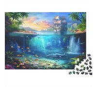 Mare tropicale Puzzles 1000 Pezzi In Pesce caccia cartone Resistente, Un Puzzle Per Gioco Educativo Per La Sgonfiatina, Ideale Per Attività Fuzzle Post-scuola, Grande Id