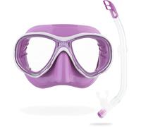 Cressi Combo Set Marea Vip Jr, Set composto da Maschera Marea Jr e Snorkel Top Unisex Bambino, Lilla/Bianco, Taglia Unica