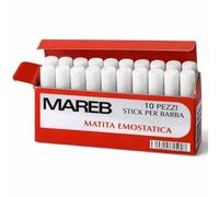 Mareb Stick Emostatico per Barba Matita Emostatica Post Rasatura per Piccoli Tagli Viso e Collo Uso Professionale e Domestico Varianti 10 o 30 Pezzi (10 Pezzi - Mareb Stick Emostatico)