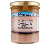 Mareblu Leggeri Filetti di Tonno in Acqua con un Filo d'Olio Extra Vergine di Oliva 180 g