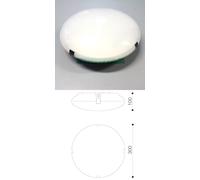 Mareco 0705117N plafoniera tonda montaggio parete soffitto IP65 modello ERICA 2X