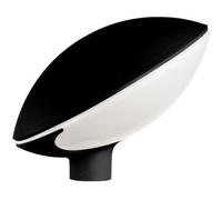 Mareco Luce 1015101N Lampada Diffusore Lampione Tao a colonna, Utilizzo palo diametro 60 mm Nero