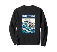 Maree del Pugno Leggenda Oceano Surfing Monkey Wave Felpa