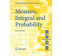 Marek Capinski Peter E. Kopp Measure, Integral and Probability (Tascabile)