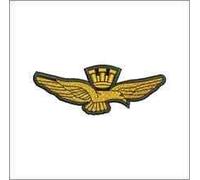 MAREL Patch Aquila Aeronautica cm 8 x 2 Toppa Ricamata Ricamo termoadesiva Replica 1200